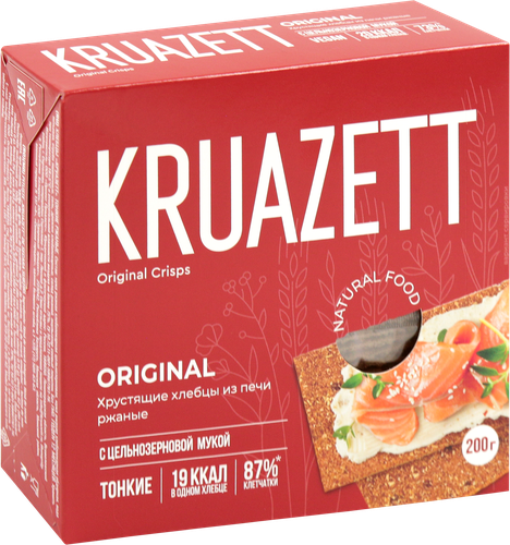 Хлебцы KRUAZETT тонкие ржаные, 200г, изображение