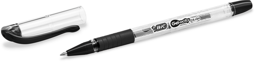Ручка гелевая BIC Gel-Ocity Stick 0,5 черный, полупрозрачный корпус Арт. CEL1010266, картинка