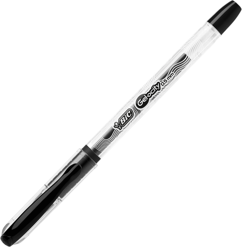 Ручка гелевая BIC Gel-Ocity Stick 0,5 черный, полупрозрачный корпус Арт. CEL1010266, фото