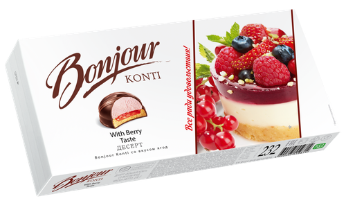Десерт KONTI Бонжур со вкусом ягод, 232г, детальное фото