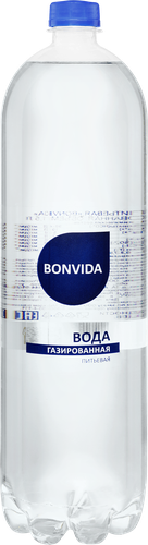 Вода питьевая BONVIDA газированная, 1.5л, картинка