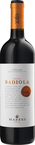 Вино MAZZEI Poggio Badiola Тоскана выдержанное красное сухое, 0.75л, фотография