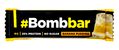 Батончик протеиновый BOMBBAR Банановый пудинг, в шоколаде, 40г, фотография