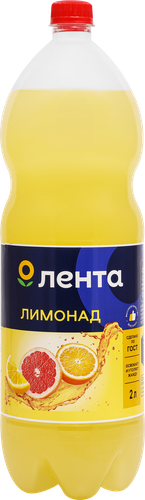 Напиток ЛЕНТА Лимонад со вкусом грейпфрута сильногазированный, 2л, детальное фото