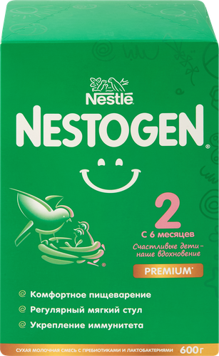 Смесь молочная NESTOGEN 2, с 6 месяцев, 600г, детальное фото