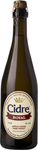 Сидр CIDRE ROYAL Яблочный особый полусладкий, 5%, 0.75л, крупный план