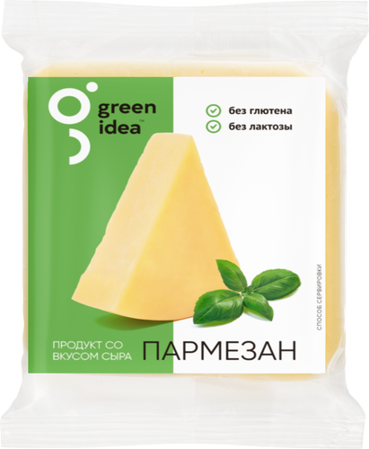 Продукт пищевой на основе крахмала GREEN IDEA со вкусом сыра Пармезан 26%, 200г, фотография
