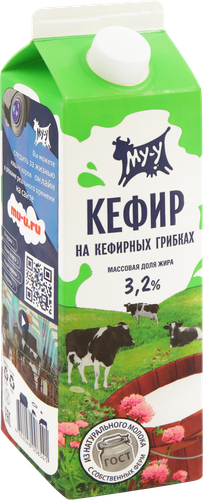Кефир МУ-У 3,2%, без змж, 900г, фото