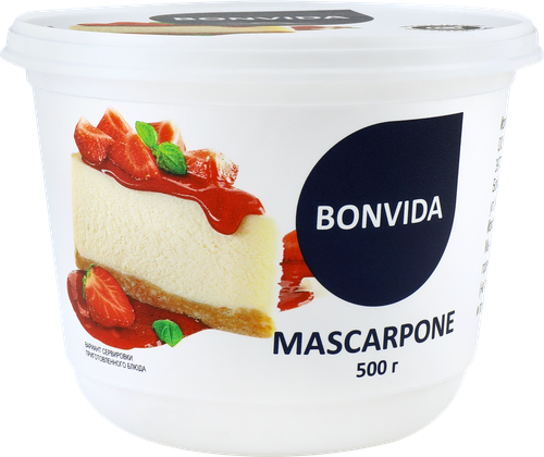 Сыр BONVIDA Маскарпоне 80%, без змж, 500г, картинка