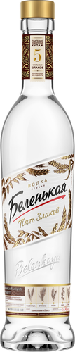 Водка БЕЛЕНЬКАЯ Пять злаков особая 40%, 0.5л, картинка