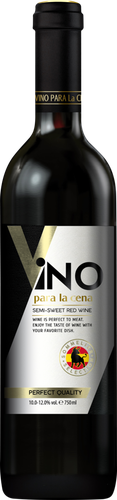 Вино VINO PARA LA CENA белое полусладкое, 0.75л, детальное фото