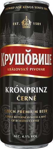 Пиво темное KRUSOVICE Черне пастеризованное 4,1%, 0.43л