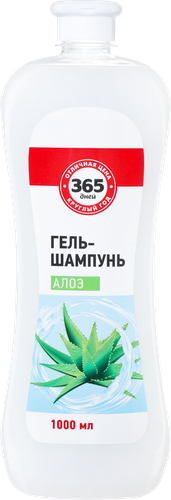 Гель-шампунь для душа 365 ДНЕЙ с алоэ, 1л, изображение