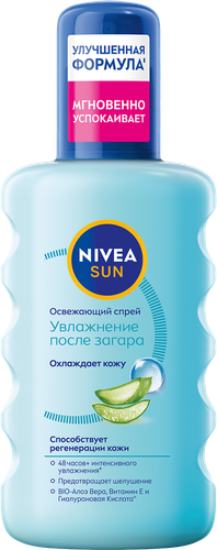 Спрей для тела NIVEA Увлажнение, после загара с алоэ вера, освежающий, 
200мл, детальное фото