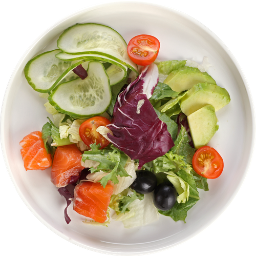 Салат Фреш с лососем ЛЕНТА FRESH, 200г, фото