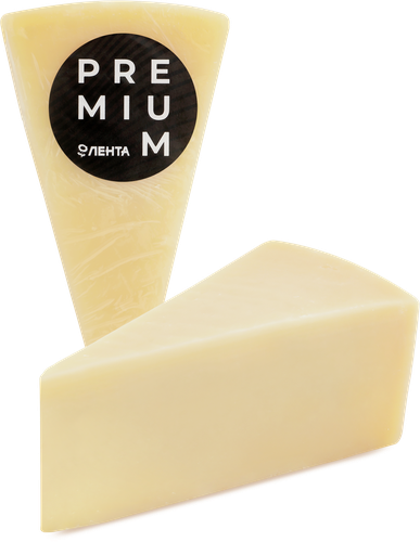 Сыр ЛЕНТА PREMIUM/PREMIUM CLUB Пармезан 45%, без змж, весовой, вид