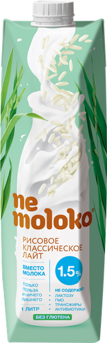 Напиток растительный NEMOLOKO Классический Лайт Рисовый, 1000мл, картинка