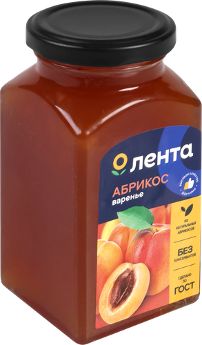 Варенье ЛЕНТА Абрикос, 370г, вид