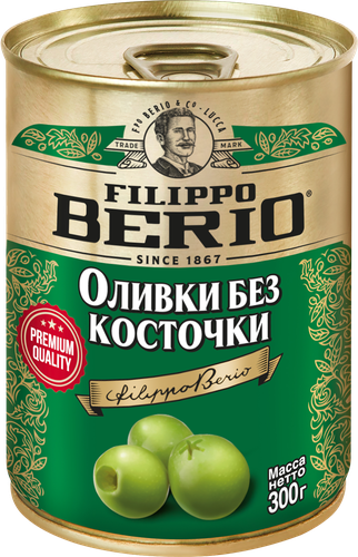 Оливки без косточки FILIPPO BERIO, 300г, детальное фото