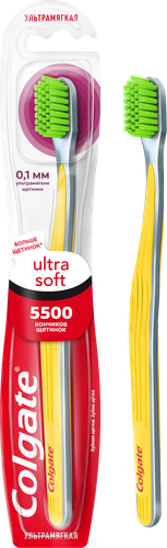 Зубная щетка COLGATE Ultra Soft для эффективной чистки, ультрамягкая, фото