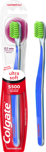 Зубная щетка COLGATE Ultra Soft для эффективной чистки, ультрамягкая, картинка