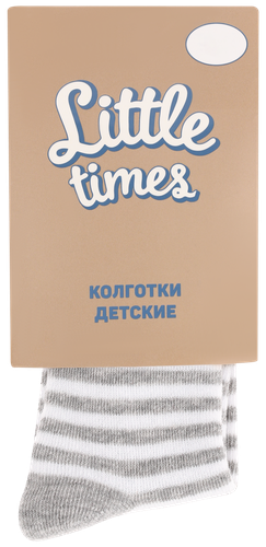 Колготки детские LITTLE TIMES р. 68–74 серые, Арт. КН8002Л, фотография