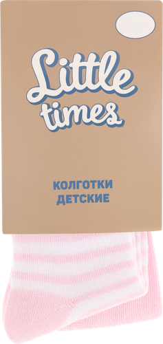 Колготки детские LITTLE TIMES р. 74–80 цвет молочный, Арт. КН8004Л, детальное фото