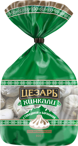 Хинкали ЦЕЗАРЬ с говядиной и бараниной, категория В, 800г, фото