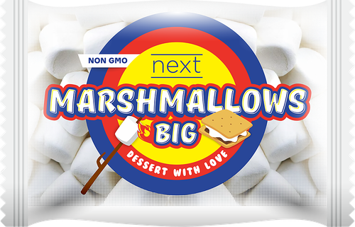 Зефир NEXT Marshmallows Big со вкусом ванили, 200г, фото