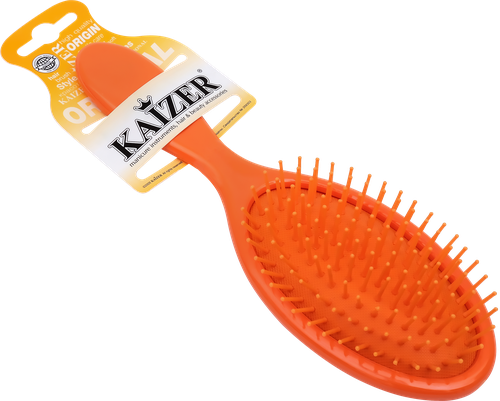 Расческа массажная KAIZER с пластиковыми зубьями, цвета в ассортименте, Арт. 90000, крупный план