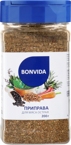 Приправа для мяса BONVIDA острая, 200г, детальное фото