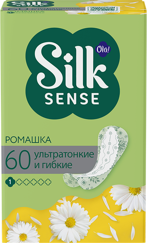 Прокладки ежедневные OLA! Silk Sense Light Deo Ромашка, 60шт, фотография