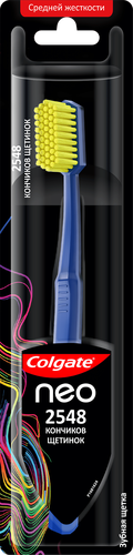 Зубная щетка COLGATE Neo 2548 кончиков щетинок, средней жесткости, крупный план