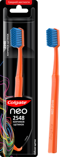 Зубная щетка COLGATE Neo 2548 кончиков щетинок, средней жесткости, фотография