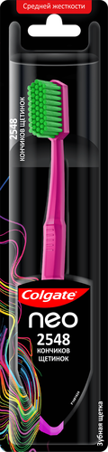 Зубная щетка COLGATE Neo 2548 кончиков щетинок, средней жесткости, вид