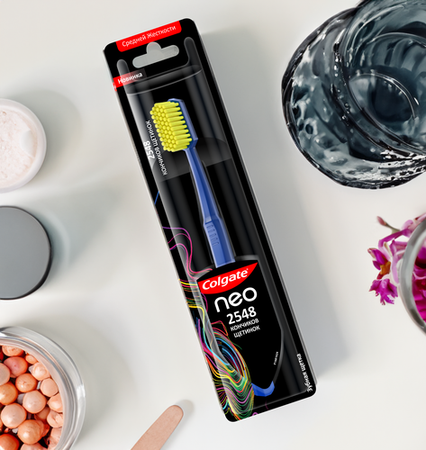 Зубная щетка COLGATE Neo 2548 кончиков щетинок, средней жесткости, фотография
