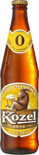 Пиво светлое безалкогольное VELKOPOPOVICKY KOZEL фильтрованное пастеризованное, 0,5%, 0.45л, детальное фото