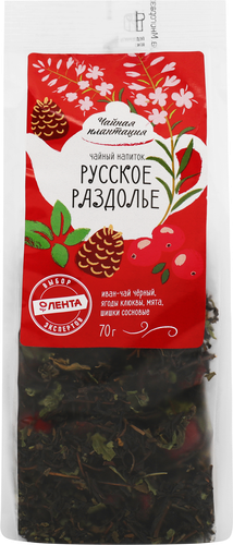 Напиток чайный ЧАЙНАЯ ПЛАНТАЦИЯ Русское раздолье, листовой, 70г, вид
