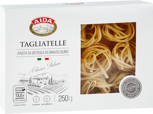 Макароны AIDA Tagliatelle Гнезда, 250г, детальное фото