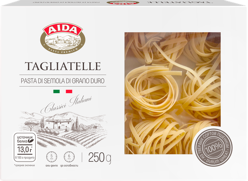 Макароны AIDA Tagliatelle Гнезда, 250г, изображение