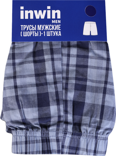 Трусы мужские INWIN шорты, темно-синий/голубой, Арт. ATL-
24008/ATL-24008-U, картинка