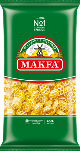 Макароны MAKFA Цветочки, 450гр, детальное фото