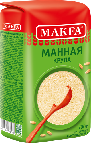 Крупа манная MAKFA марка Т, 700г, вид