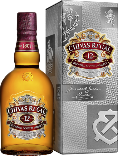 Виски CHIVAS REGAL Шотландский купажированный 12 лет, 40%, п/у, без п/у, 0.5л, детальное фото