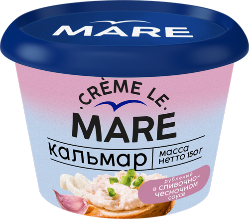 Кальмар MARE в сливочно-чесночном соусе, рубленый, 150г, фото