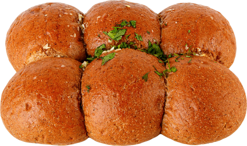 Пампушка ржаная с чесноком и зеленью ЛЕНТА FRESH, 280г, вид
