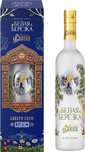 Водка БЕЛАЯ БЕРЕЗКА Коллекция Сказки 40%, п/у, 0.7л