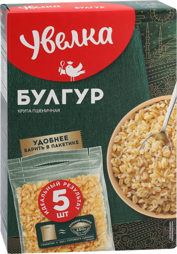 Булгур УВЕЛКА в пакетиках, 5х80г, картинка