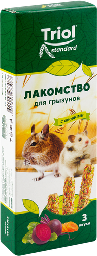 Лакомство для грызунов TRIOL Standard с овощами, 80г, детальное фото