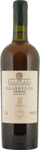 Вино PALAVANI Ркацители Квеври ординарное сортовое белое сухое, 0.75л